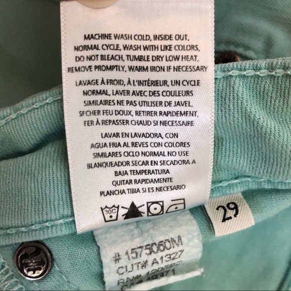 Rich & Skinny teal blue mid rise skinny jeans 29 - Picture 8 of 8